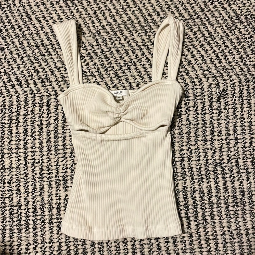 Agolde cut out tank top.